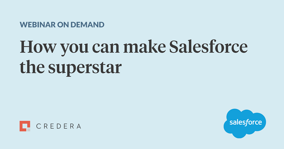 Webinar: How you can Make Salesforce the Superstar