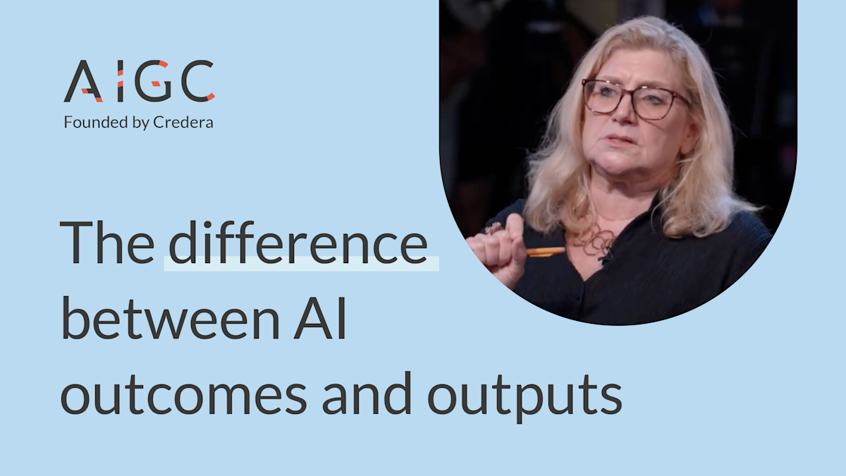 From the AI Global Council: Understanding the difference between AI outputs and outcomes