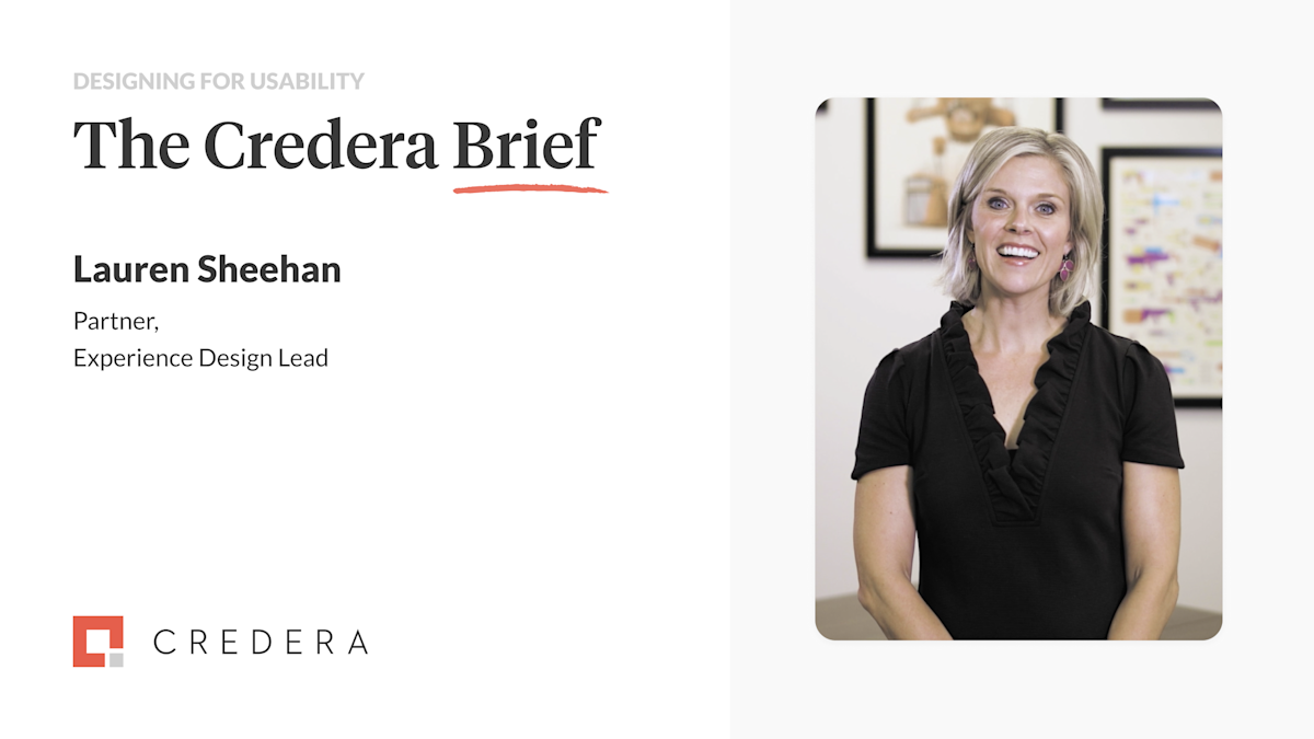 The Credera Brief | Designing For Usability