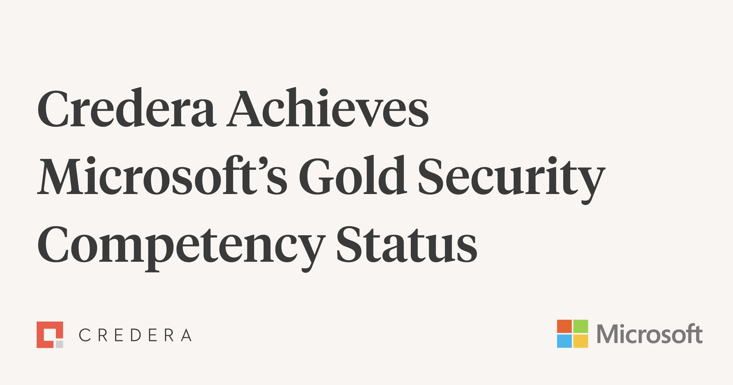 Credera Adds Additional Microsoft Gold Partnership in Security