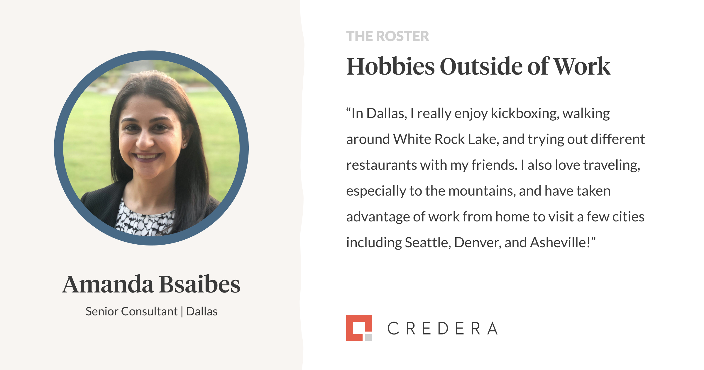 Amanda Bsaibes | The Roster