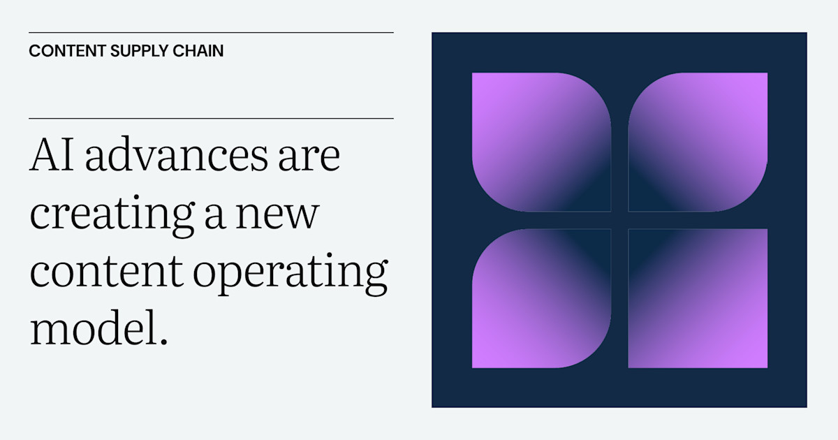 The content bottleneck is breaking. Here's what it means.