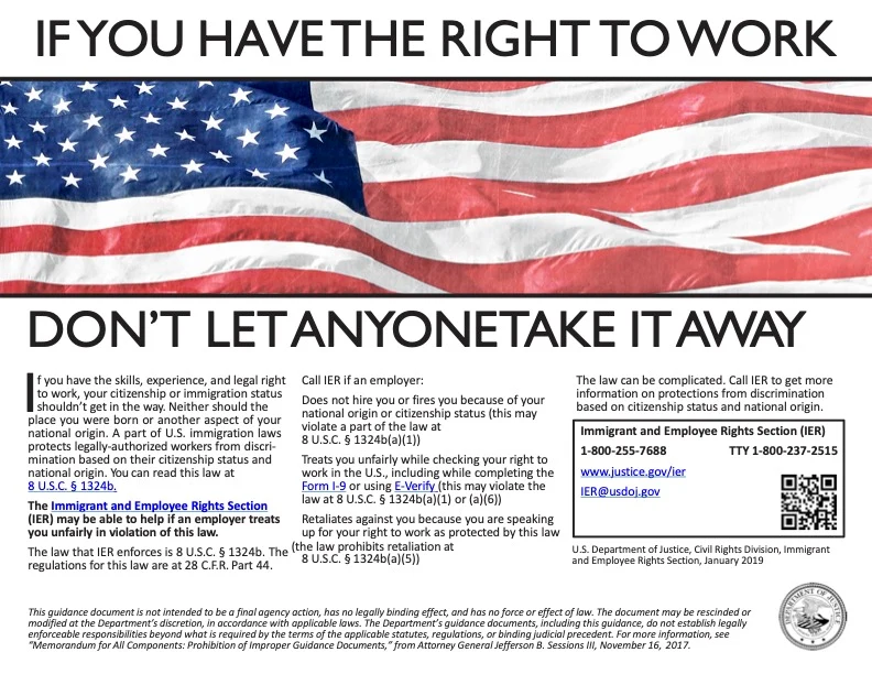 Right To Work - English