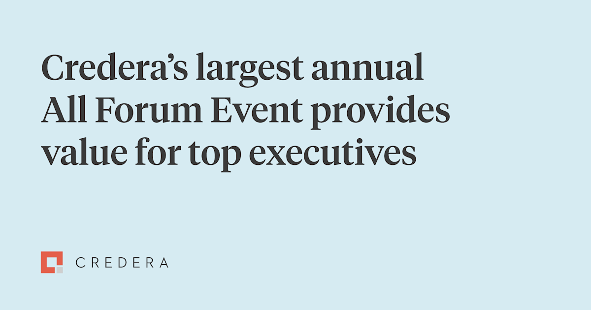 Credera hosts 100 executives at annual All Forum Event for insightful peer learning