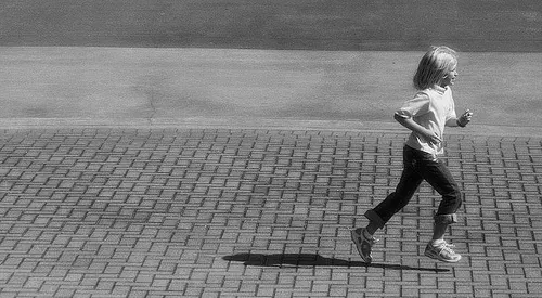 girl running