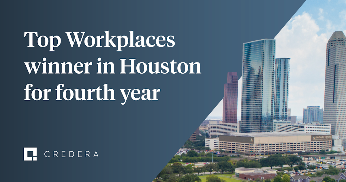 Credera recognized as a Top Workplaces in Houston winner for fourth year