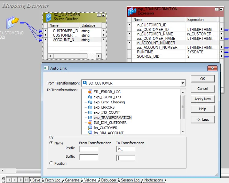 Figure 2 – Auto link Example: Layout -> Autolink