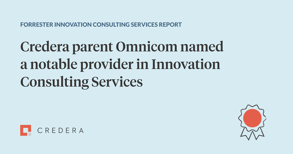 Credera parent Omnicom named a notable provider in Forrester’s latest Innovation Consulting Services report