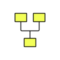 Content supply chain transformation Icon