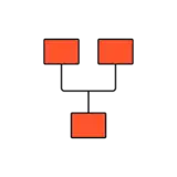 Content supply chain transformation Icon