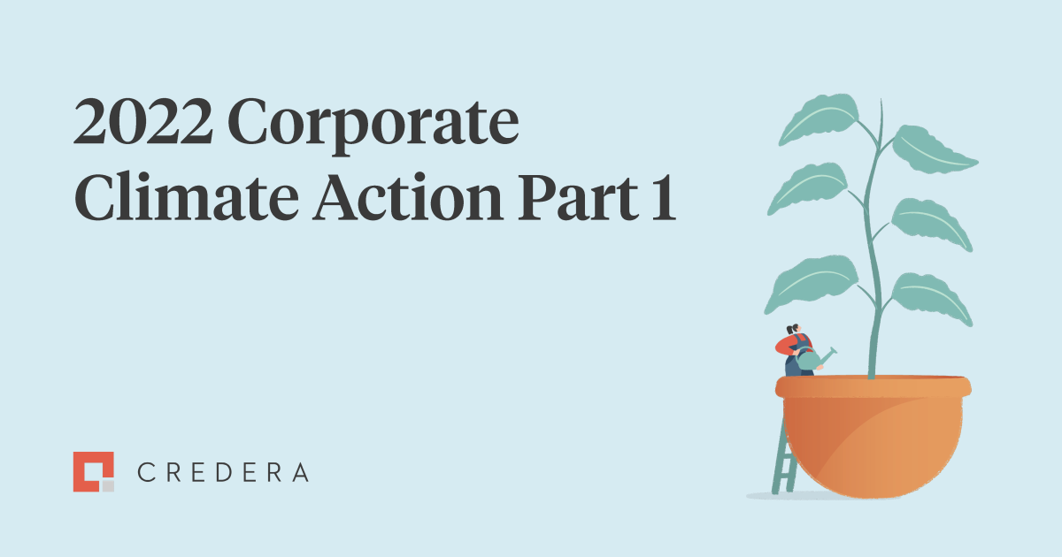 A Look at Corporate Climate Action in 2022 Part 1