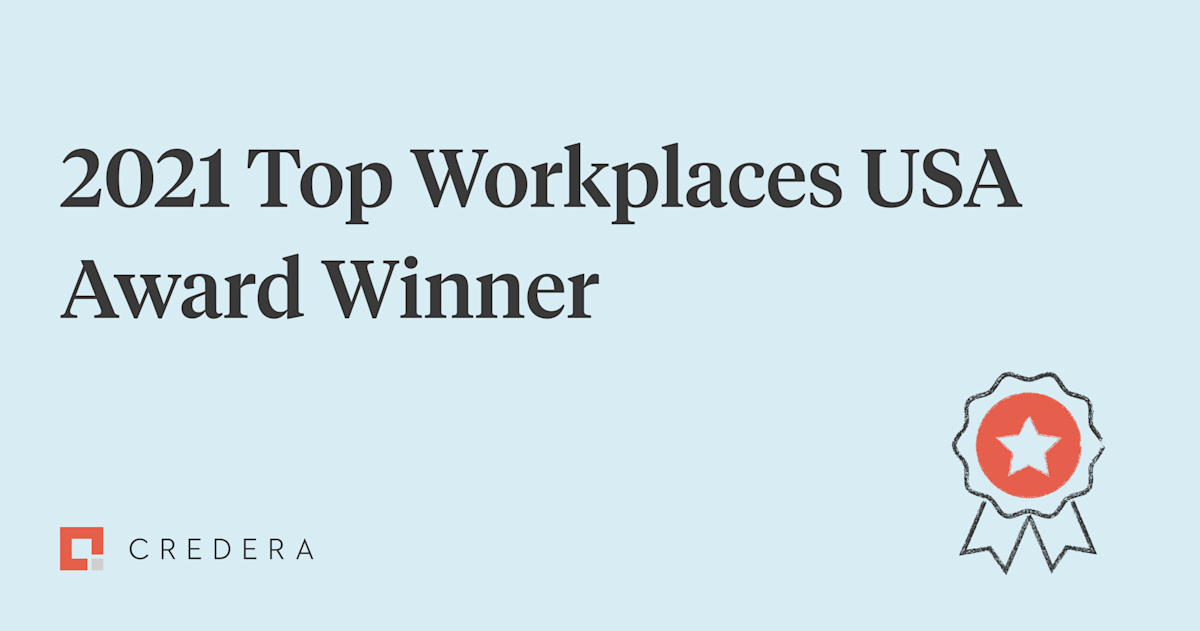 Credera Recognized as a 2021 Top Workplaces USA Winner