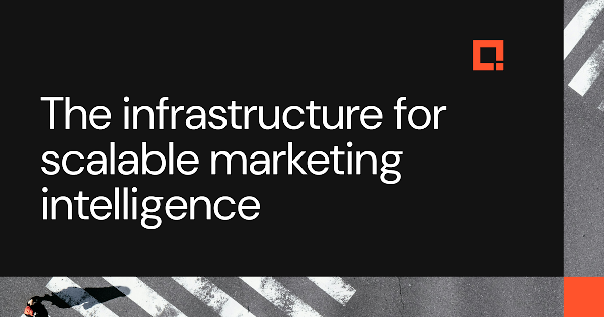 Establish the architecture your marketing data has been missing