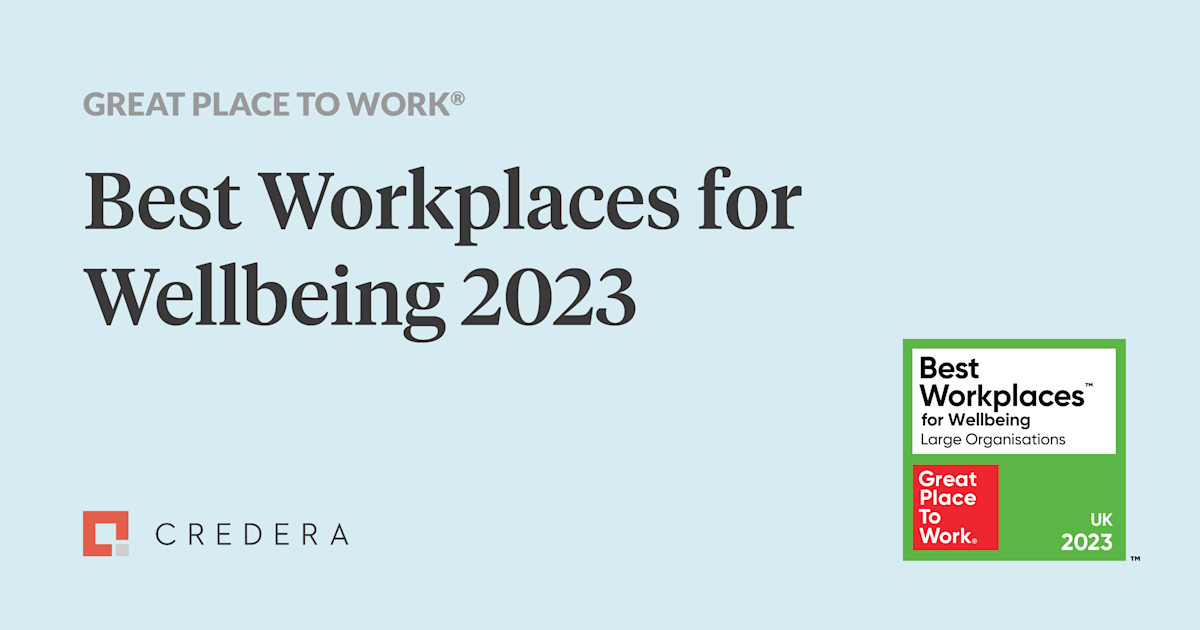 Credera ranks third in UK’s Best Workplaces™ for Wellbeing