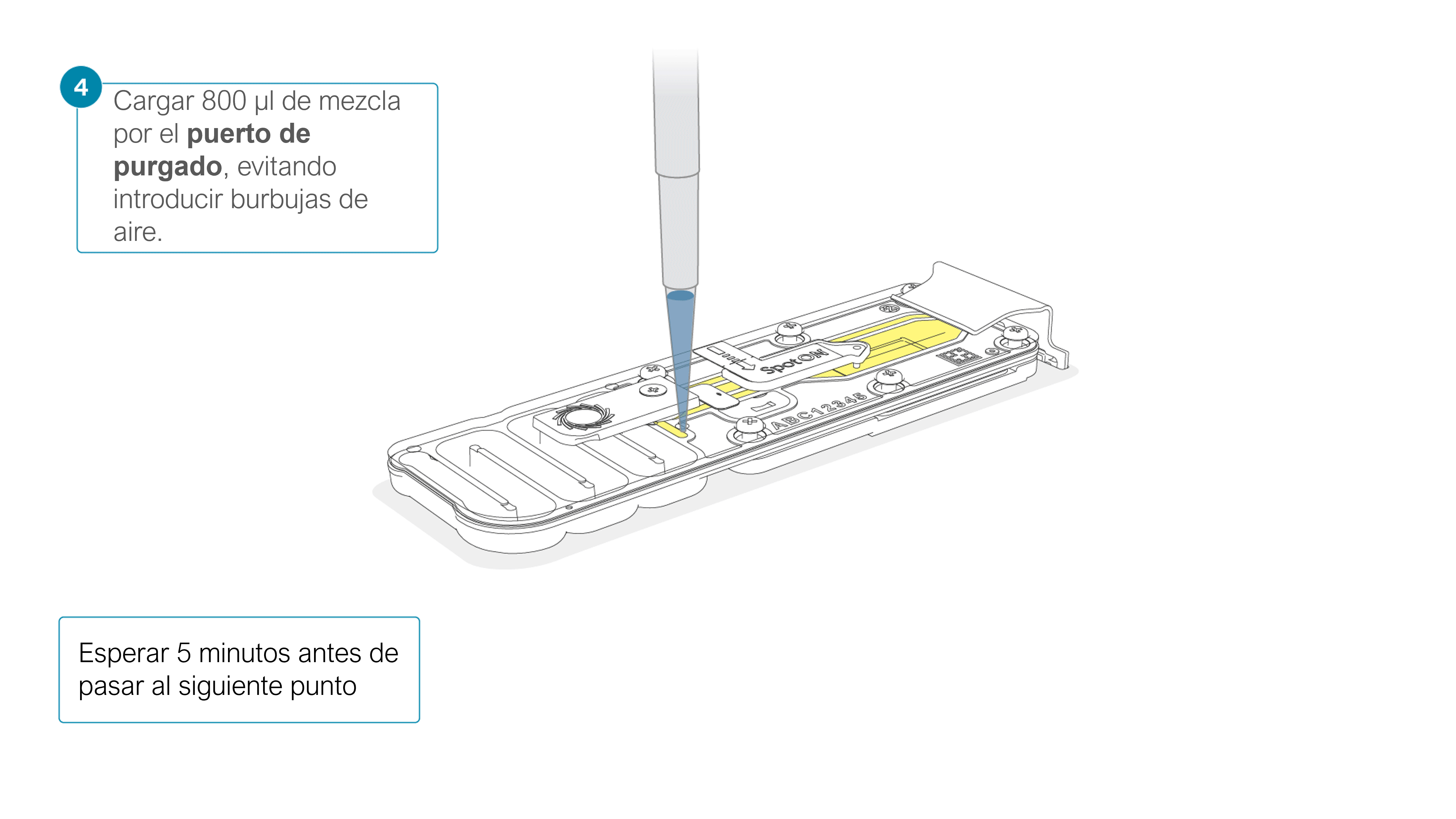 Flow Cell Loading Diagrams Step 04 V5 SPANISH