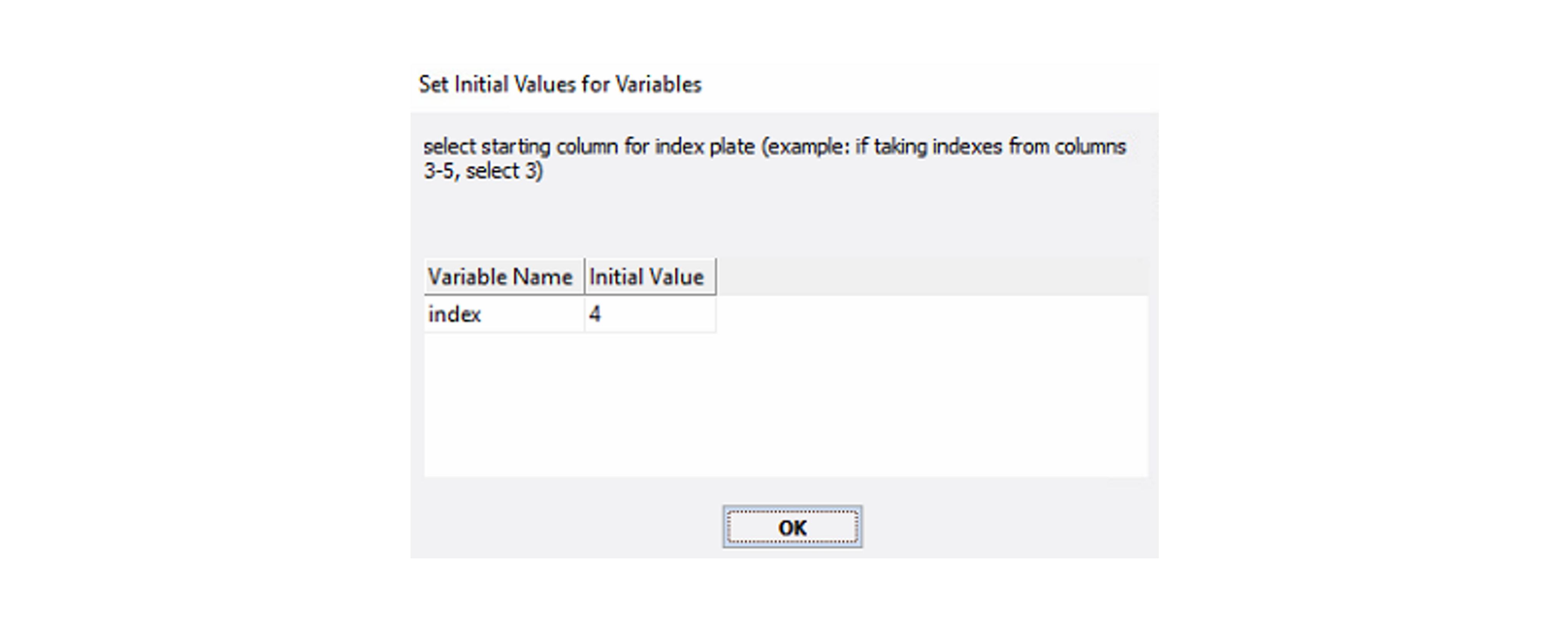 Set initial value variables WIDE