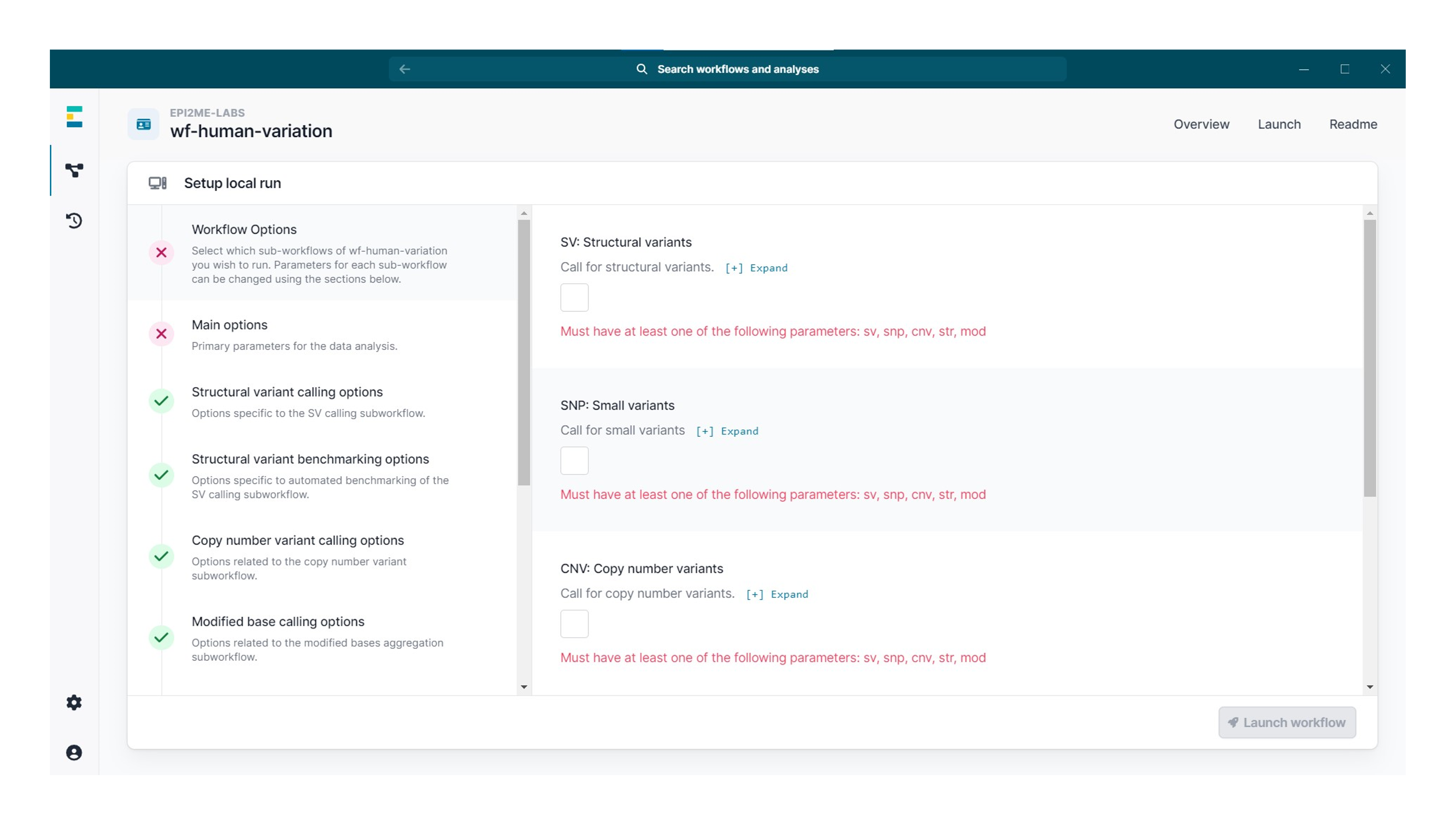 8 wf human var subworkflows