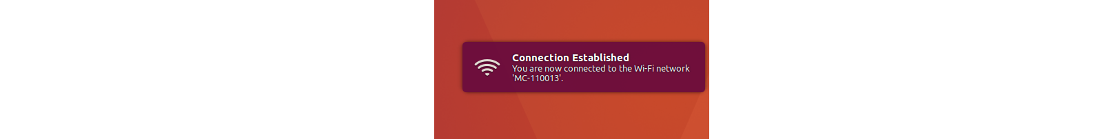 Wi-Fi connected for Linux 2.0 white border