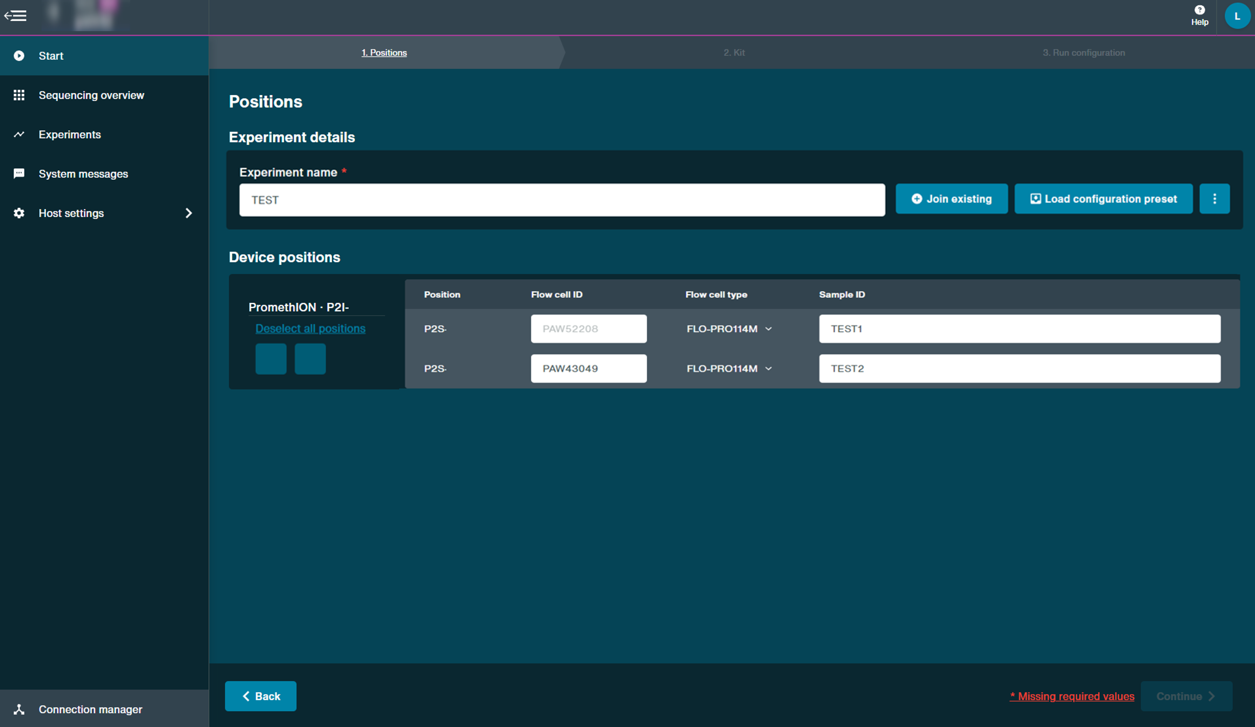 P2i setup 1