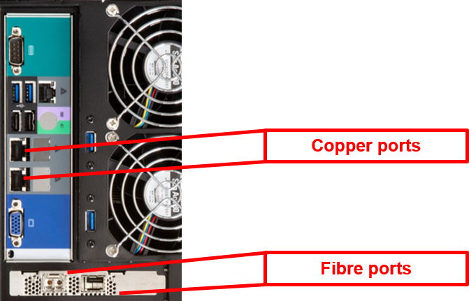 Copper v fibre ports