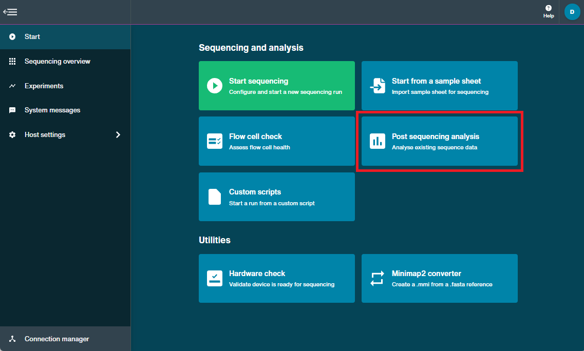 start page-post sequencing analysis