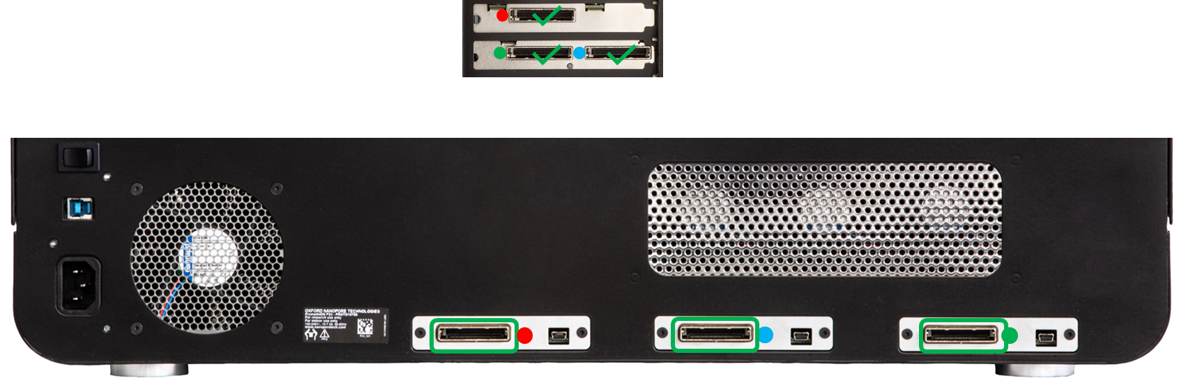 PCIe cable coloured ports 1.0