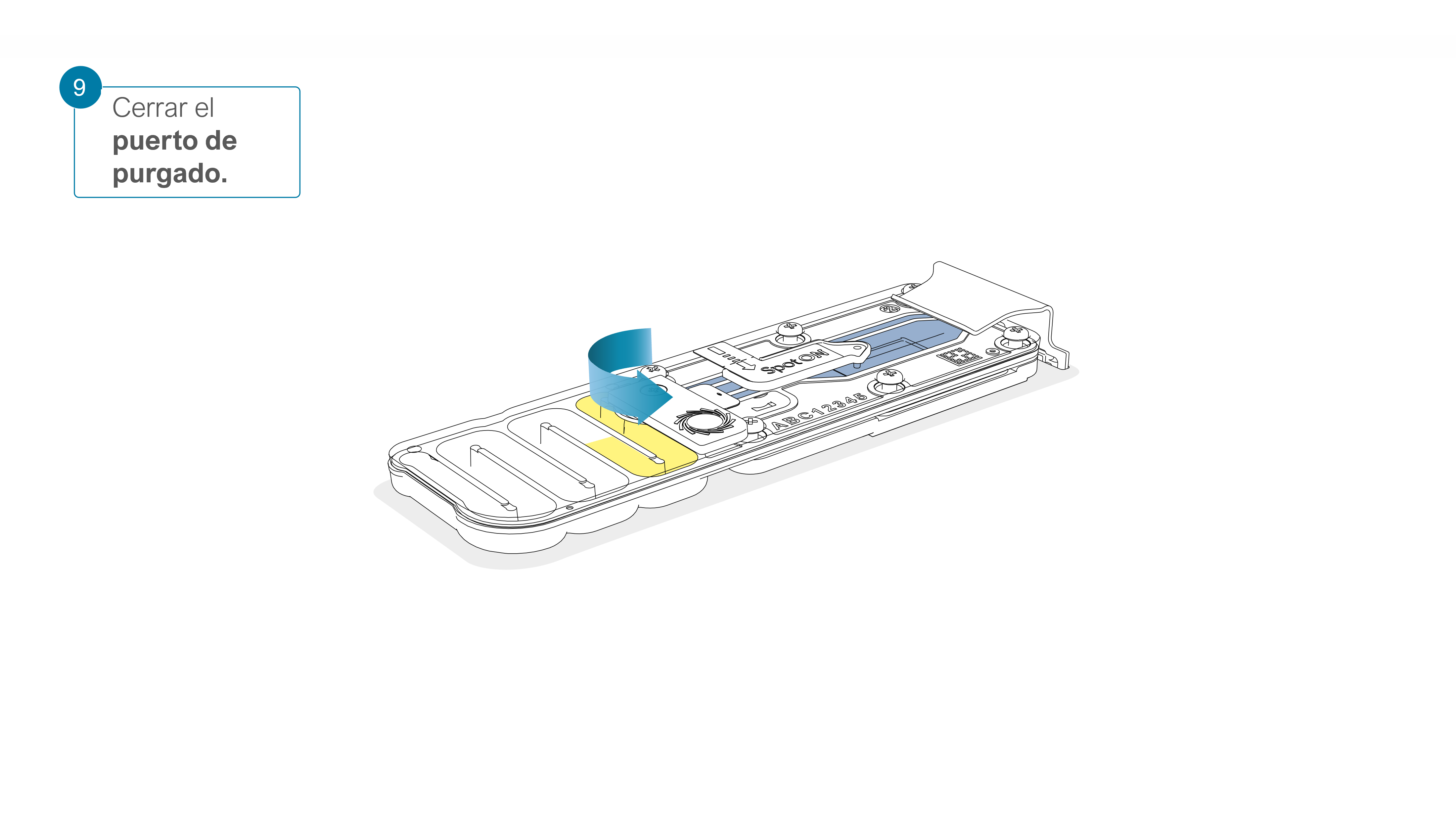 Flow Cell Loading Diagrams Step 9 SPANISH