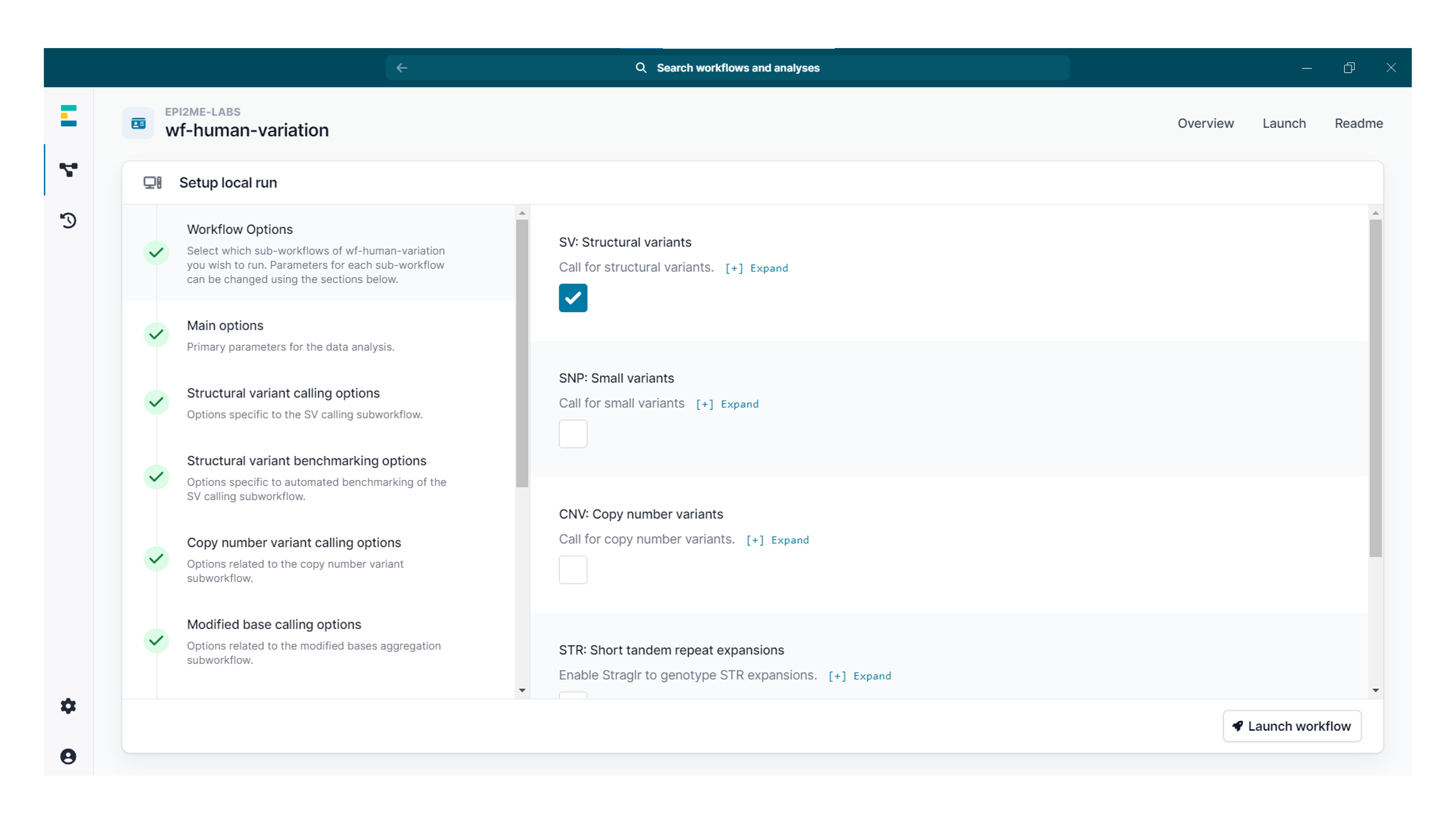 9 wf human var subworkflows selected