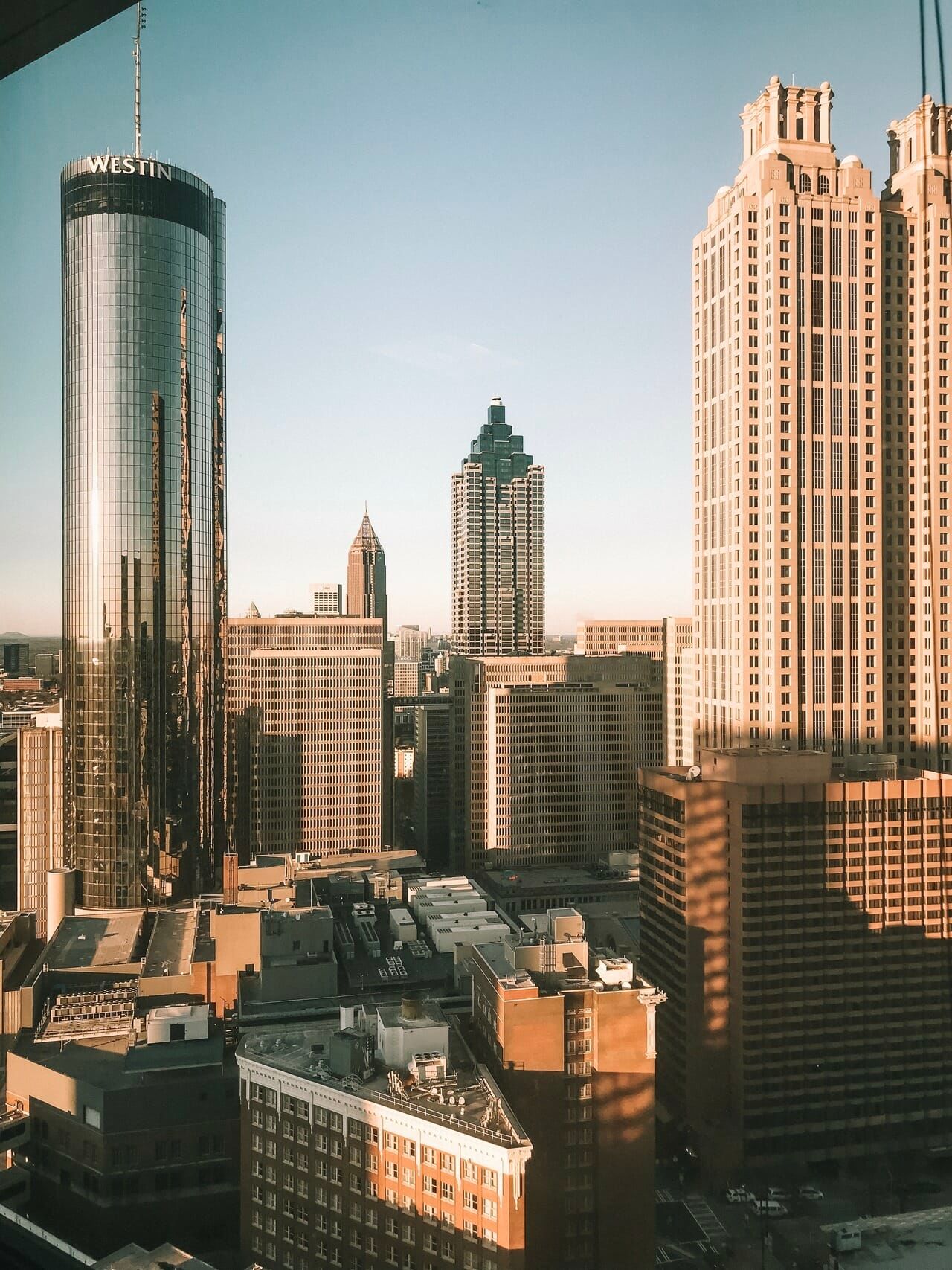 View from the CallRail office showing skyscrapers