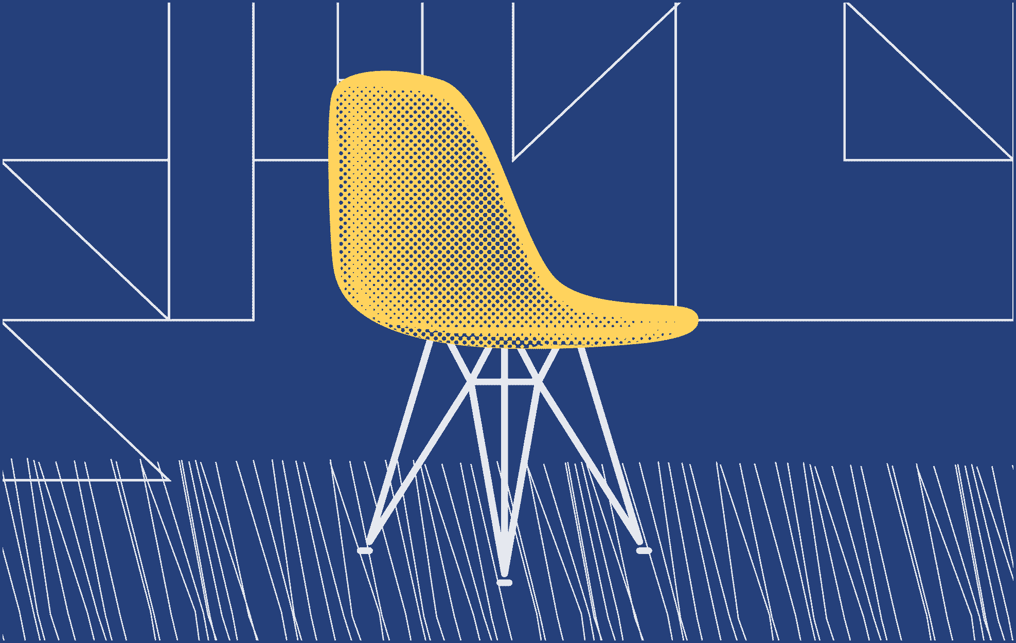 Illustrated chair