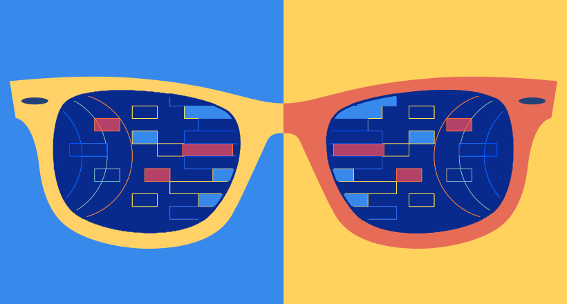 Illustrated sunglasses