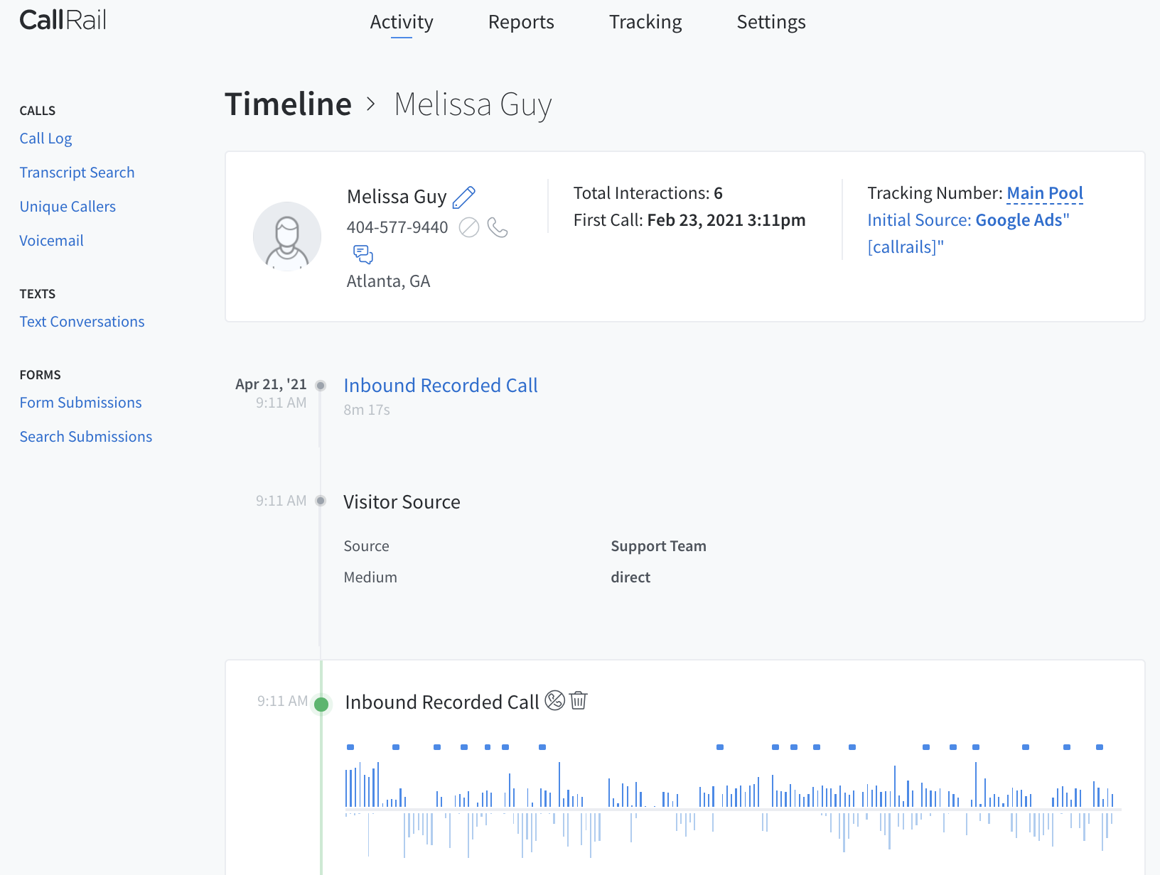 CallRail-Visitor-Timeline