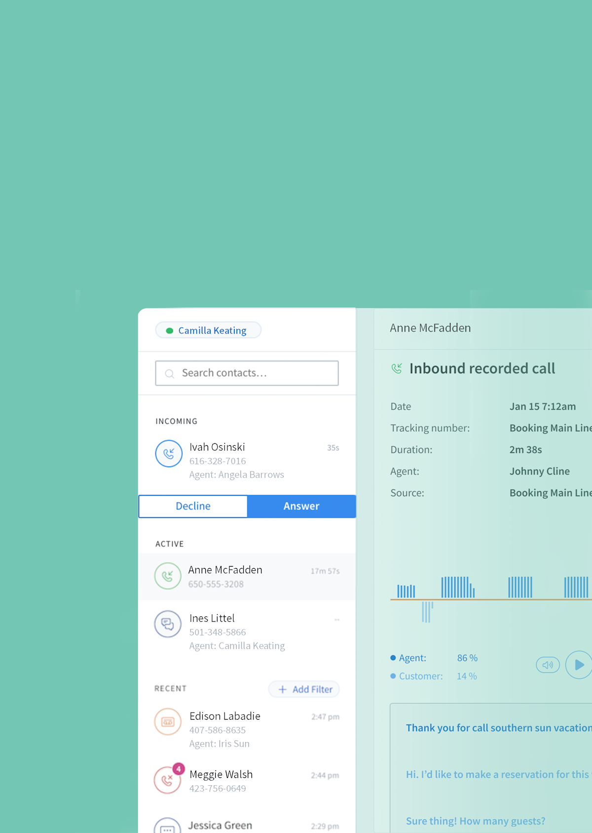 Lead Center CallRail