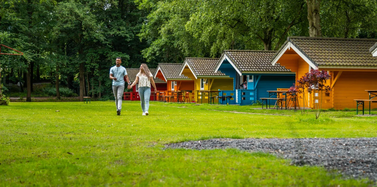 Amsterdamse Bos - Couple at the color cabins