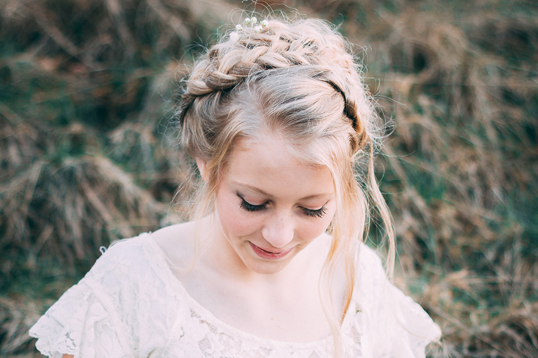 country wedding braided hairstyles