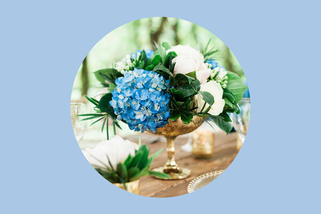 Blue Wedding Flowers and Bouquet Ideas