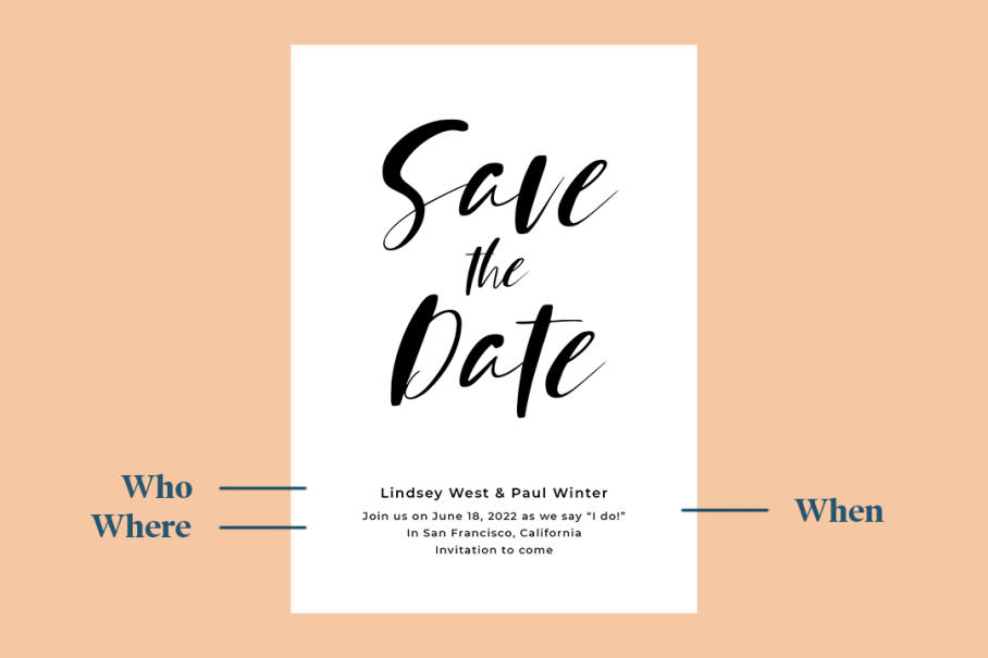 Save The Date Wording + Examples