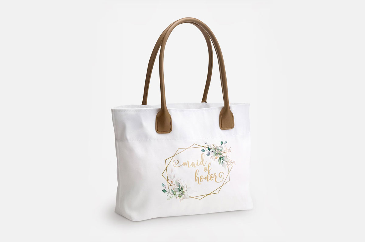 Geometric Personalized Tote Bag - Bridesmaids Gifts - Bridesmaid