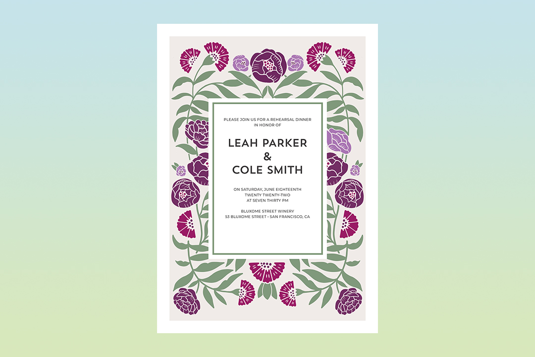 A Guide to Rehearsal Dinner Invitations