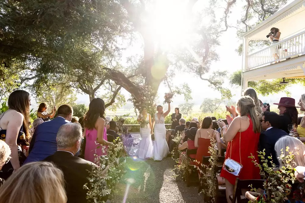 Same Sex Backyard Wedding