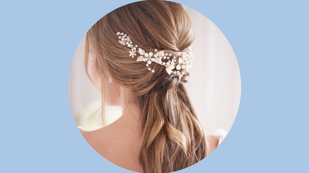 Half Up Wedding Hairstyles Ideas and Tips - Zola Expert Wedding Advice