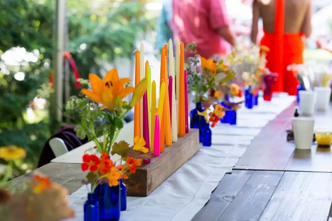 Vibrant Wedding Shower Tablescape