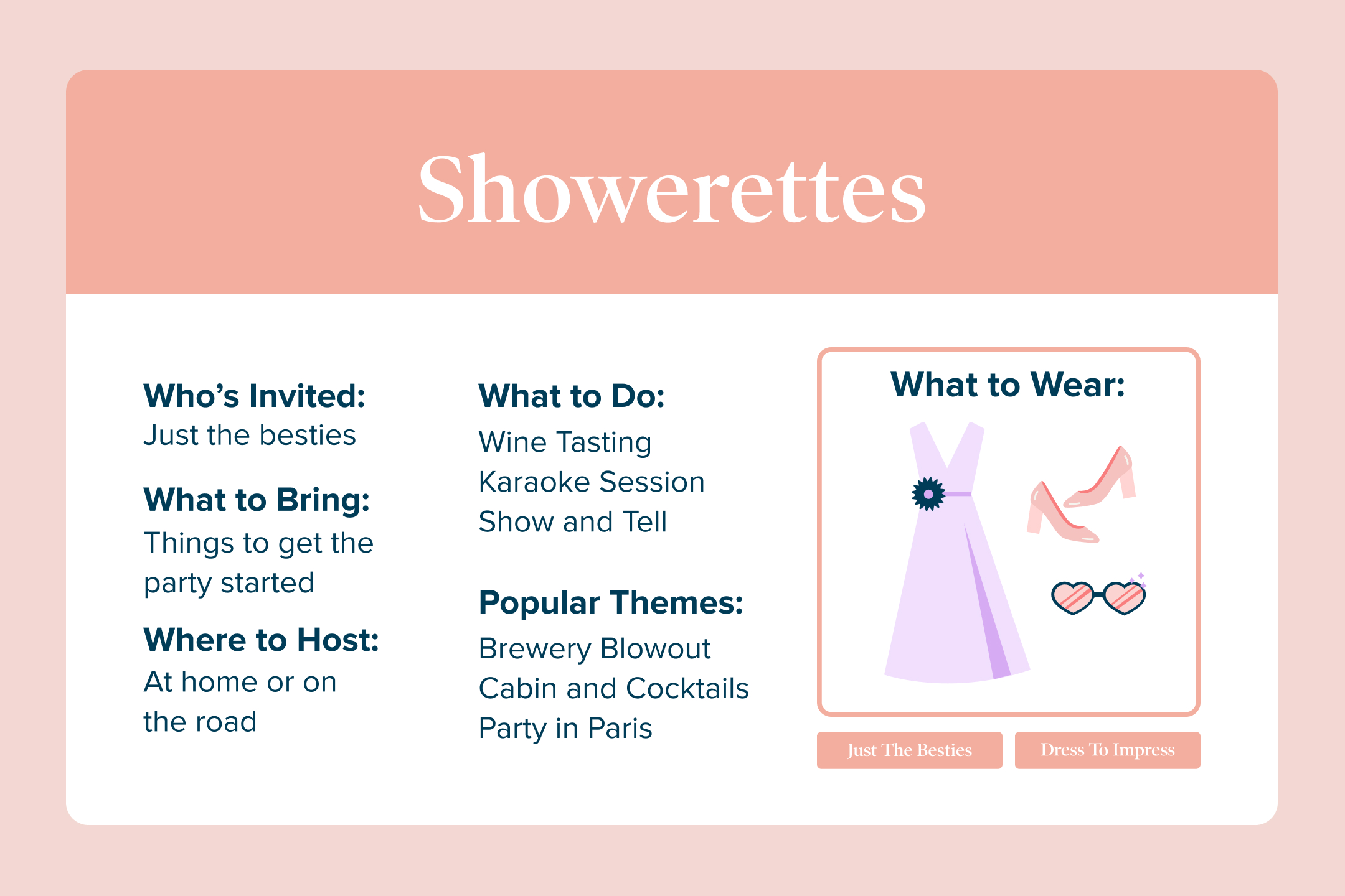 Zola Wedding Shower Styles - The Showerettes