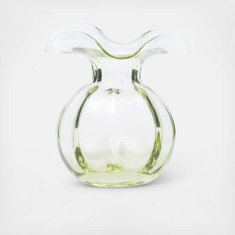 Hibiscus Fluted Glass Vase