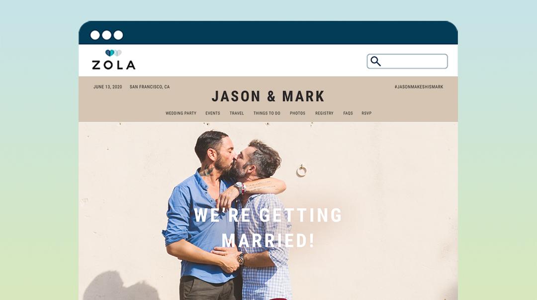 A-Z List of What to Put on Your Wedding Website - Zola Expert Wedding Advice