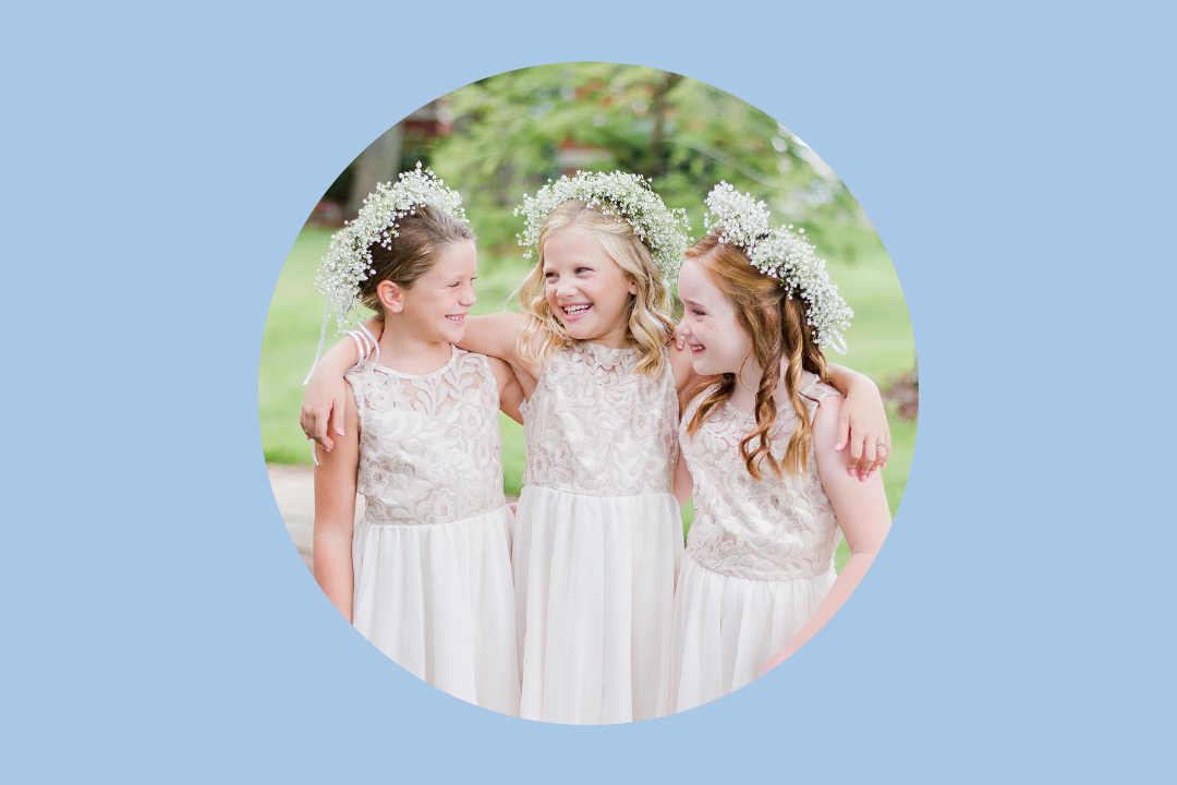 flower girl hairstyles with headband