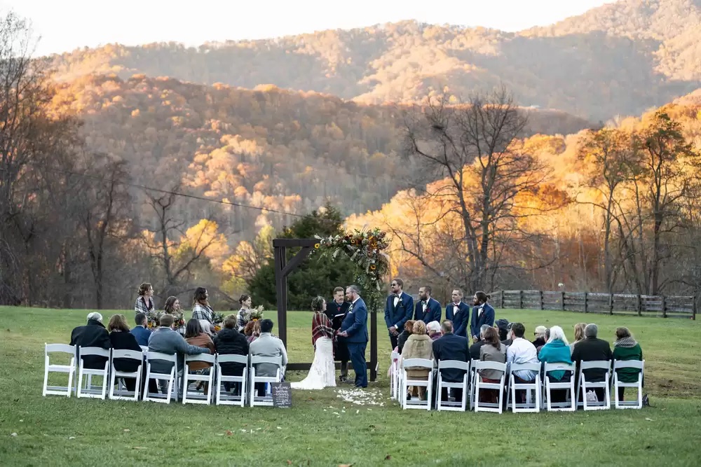 Outdoor Fall Wedding in NC