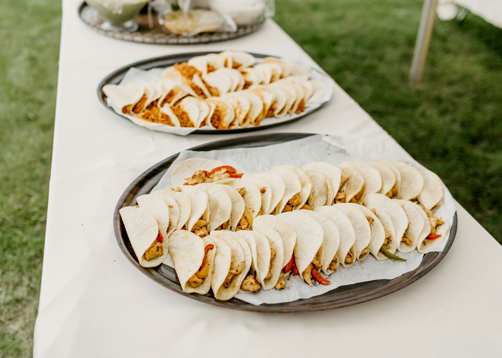 wedding buffet food