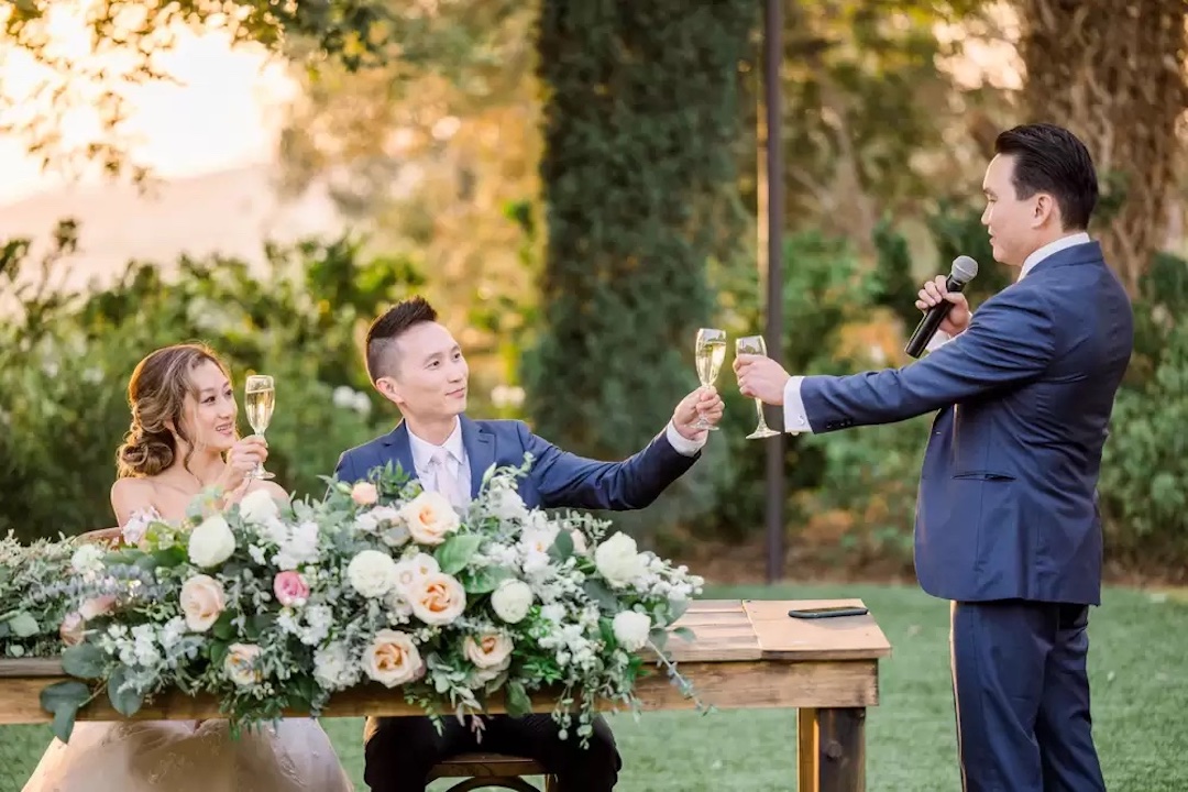 Wedding Toast by Groomsman to Bride and Groom