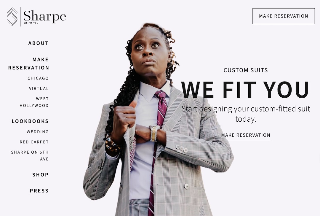 Sharpe Androgynous Formal Wear